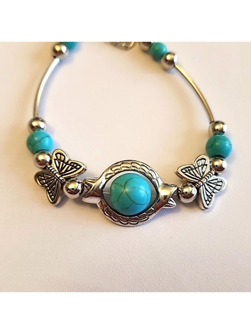 BestSeller Bohemian beaded Turquoise Butterfly Bracelet BR